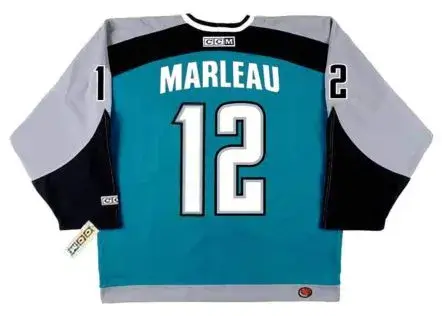 PATRICK MARLEAU San Jose Sharks 2005 CCM Throwback NHL Home Hockey Jersey 