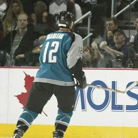 PATRICK MARLEAU San Jose Sharks 2005 CCM Throwback NHL Home Hockey Jersey 