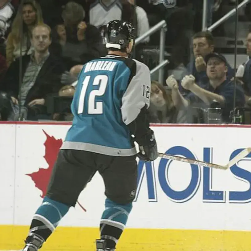 PATRICK MARLEAU San Jose Sharks 2005 CCM Throwback NHL Home Hockey Jersey 