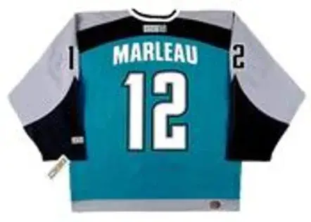 PATRICK MARLEAU San Jose Sharks 2005 CCM Throwback NHL Home Hockey Jersey 