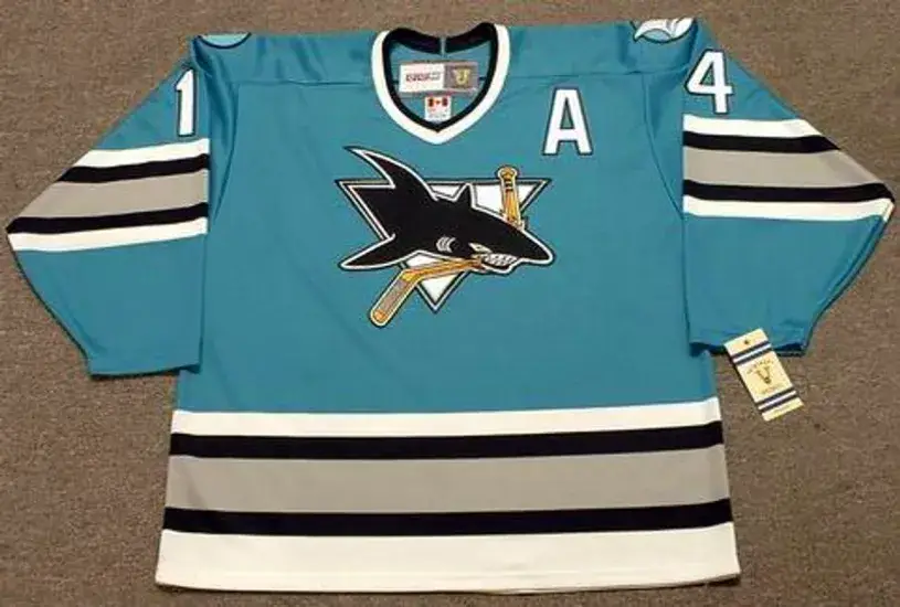RAY WHITNEY San Jose Sharks 1995 CCM Vintage Throwback NHL Hockey Jersey