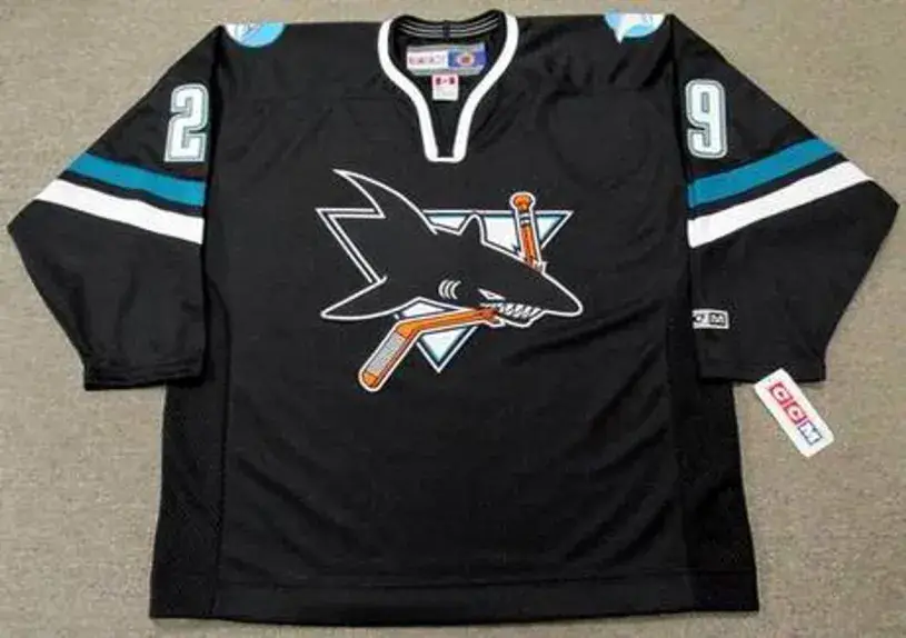 RYANE CLOWE San Jose Sharks 2006 CCM Throwback Alternate NHL Jersey