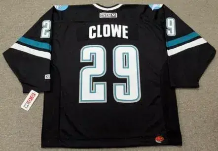 RYANE CLOWE San Jose Sharks 2006 CCM Throwback Alternate NHL Jersey 