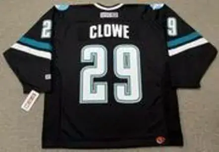 RYANE CLOWE San Jose Sharks 2006 CCM Throwback Alternate NHL Jersey 