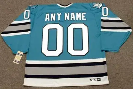 SAN JOSE SHARKS 1990’s CCM Vintage Jersey Customized “Any Name & Number(s)” 
