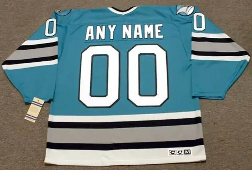 SAN JOSE SHARKS 1990’s CCM Vintage Jersey Customized “Any Name & Number(s)” 