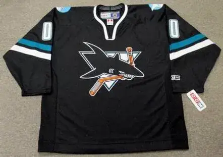 SAN JOSE SHARKS 2002 CCM Throwback Alternate Jersey Customized “Any Name & Number(s)”