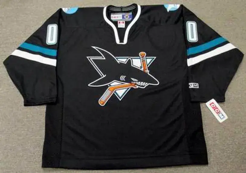 SAN JOSE SHARKS 2002 CCM Throwback Alternate Jersey Customized “Any Name & Number(s)”