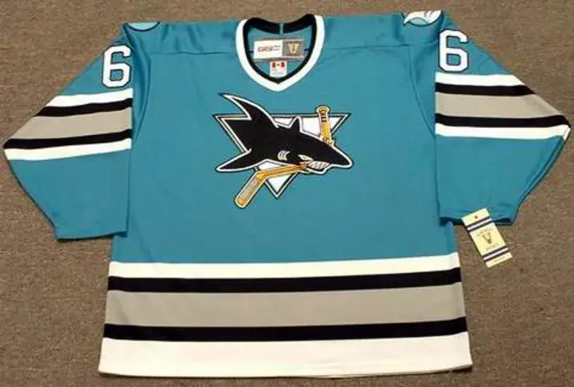 SANDIS OZOLINSH San Jose Sharks 1995 CCM Vintage Throwback NHL Hockey Jersey