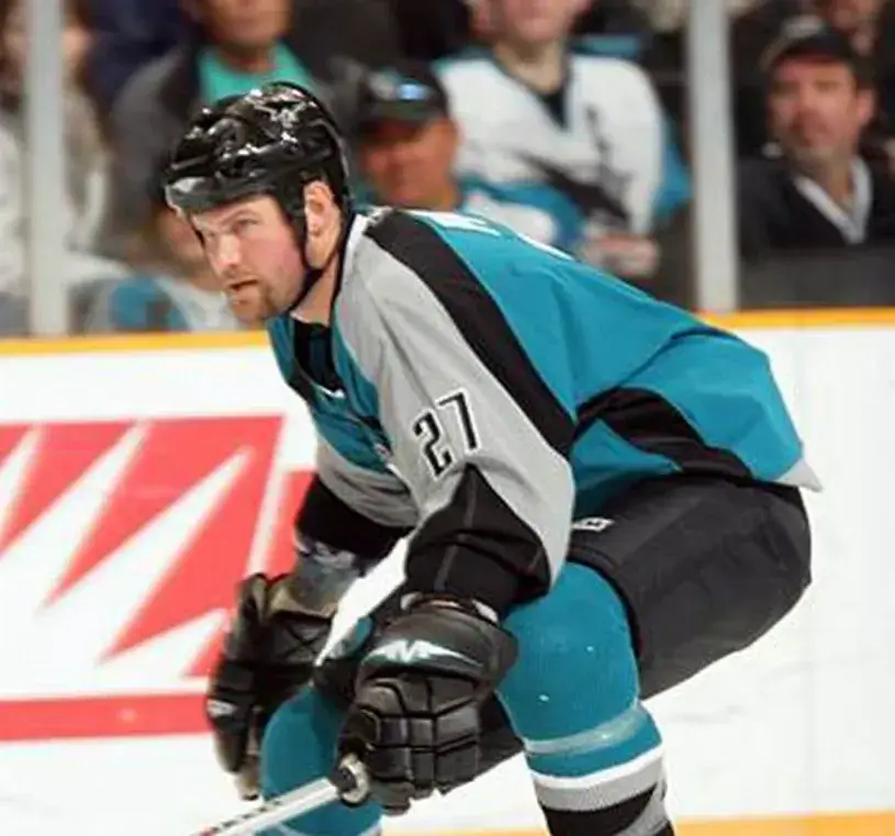 SCOTT PARKER San Jose Sharks 2003 CCM Throwback NHL Home Hockey Jersey 