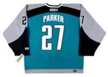 SCOTT PARKER San Jose Sharks 2003 CCM Throwback NHL Home Hockey Jersey 