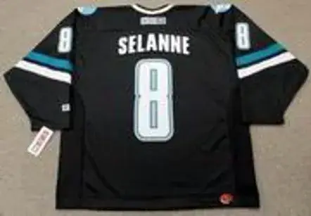 TEEMU SELANNE San Jose Sharks 2002 CCM Throwback Alternate NHL Jersey 