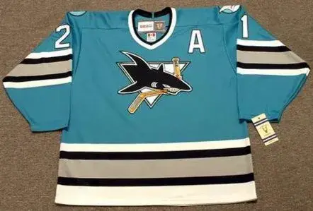 TONY GRANATO San Jose Sharks 1997 CCM Vintage Throwback NHL Hockey Jersey