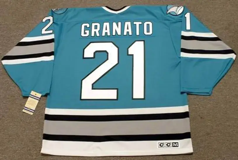 TONY GRANATO San Jose Sharks 1997 CCM Vintage Throwback NHL Hockey Jersey 