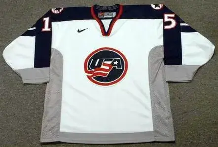 BRETT HULL 1998 USA Nike Olympic Throwback Hockey Jersey