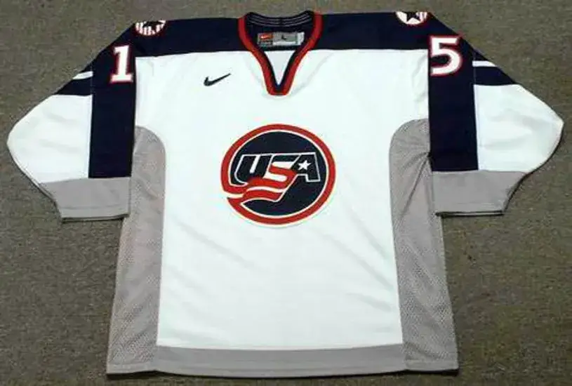 BRETT HULL 1998 USA Nike Olympic Throwback Hockey Jersey