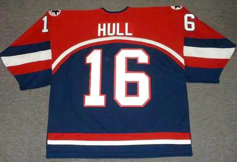 BRETT HULL 2002 USA Nike Olympic Throwback Hockey Jersey 