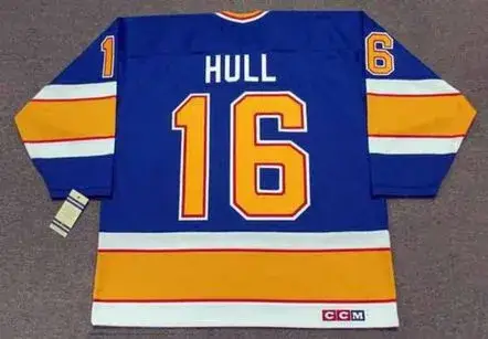 BRETT HULL St. Louis Blues 1991 CCM Throwback NHL Hockey Jersey 