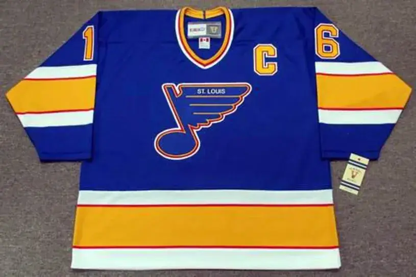BRETT HULL St. Louis Blues 1993 CCM Throwback NHL Hockey Jersey