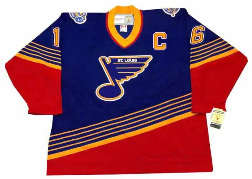 BRETT HULL St. Louis Blues 1995 Away CCM Throwback NHL Hockey Jersey