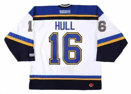 BRETT HULL St. Louis Blues 1997 Home CCM Throwback NHL Hockey Jersey 