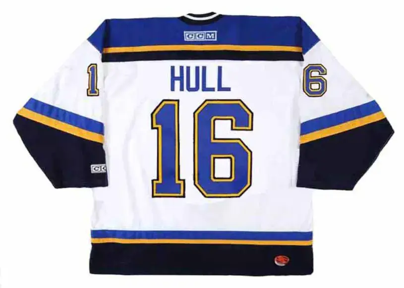 BRETT HULL St. Louis Blues 1997 Home CCM Throwback NHL Hockey Jersey 