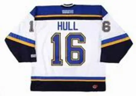 BRETT HULL St. Louis Blues 1997 Home CCM Throwback NHL Hockey Jersey 