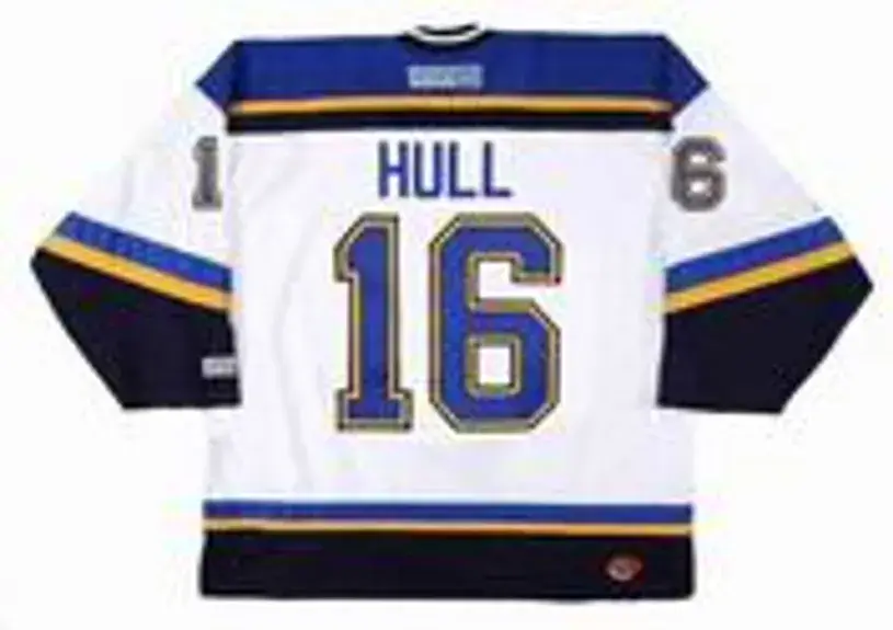 BRETT HULL St. Louis Blues 1997 Home CCM Throwback NHL Hockey Jersey 