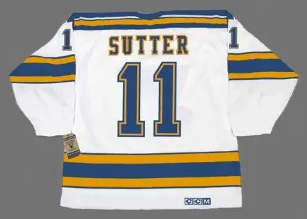 BRIAN SUTTER St. Louis Blues 1979 CCM Vintage Throwback NHL Hockey Jersey 