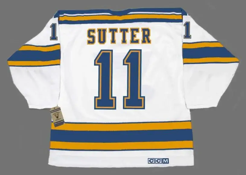 BRIAN SUTTER St. Louis Blues 1979 CCM Vintage Throwback NHL Hockey Jersey 