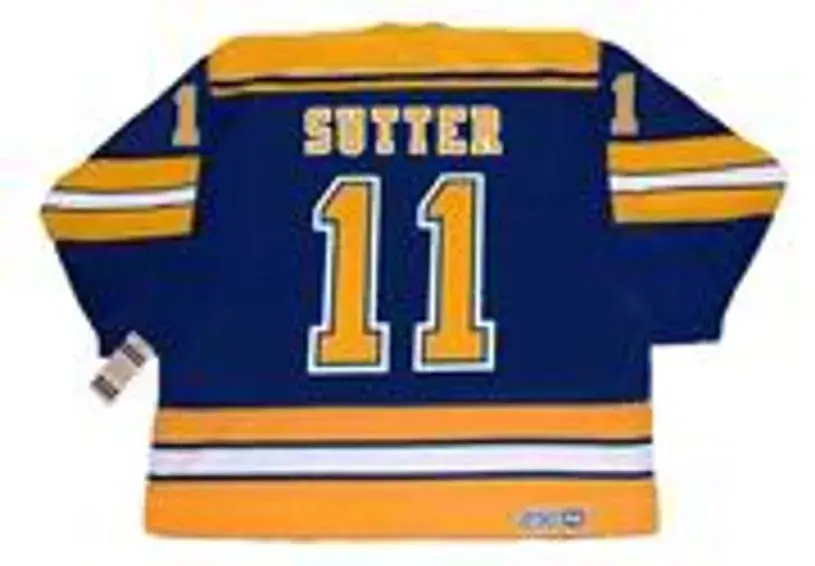 BRIAN SUTTER St. Louis Blues 1980 CCM Vintage Throwback NHL Hockey Jersey 