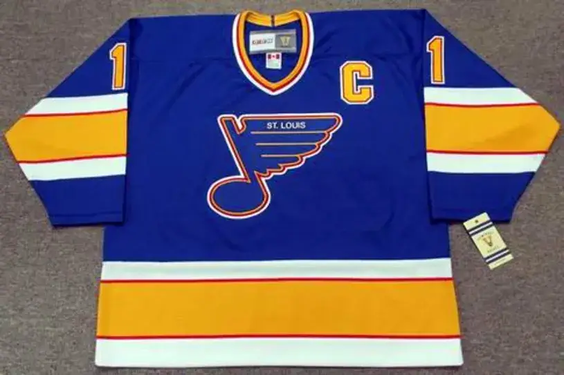 BRIAN SUTTER St. Louis Blues 1987 CCM Vintage Throwback NHL Hockey Jersey