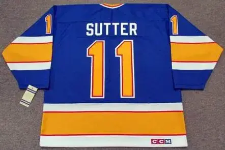 BRIAN SUTTER St. Louis Blues 1987 CCM Vintage Throwback NHL Hockey Jersey 