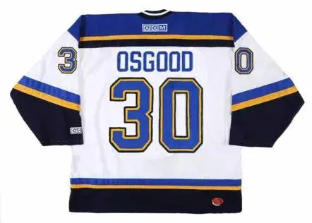 CHRIS OSGOOD St. Louis Blues 2003 CCM Throwback Away NHL Hockey Jersey 
