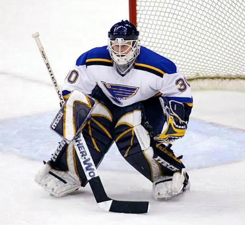 CHRIS OSGOOD St. Louis Blues 2003 CCM Throwback Away NHL Hockey Jersey 