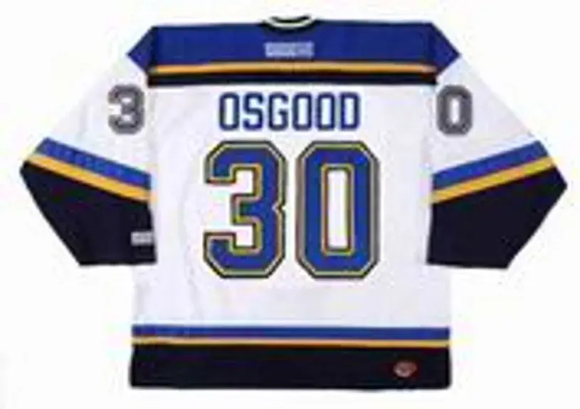 CHRIS OSGOOD St. Louis Blues 2003 CCM Throwback Away NHL Hockey Jersey 
