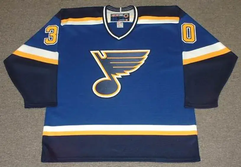 CHRIS OSGOOD St. Louis Blues 2003 CCM Throwback Home NHL Hockey Jersey