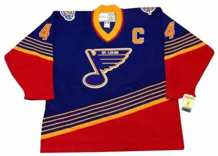CHRIS PRONGER St. Louis Blues 1997 Away CCM NHL Vintage Throwback Jersey