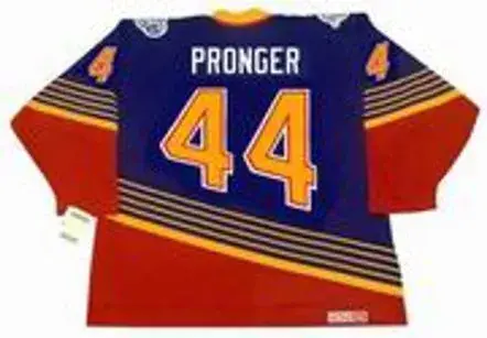 CHRIS PRONGER St. Louis Blues 1997 Away CCM NHL Vintage Throwback Jersey 
