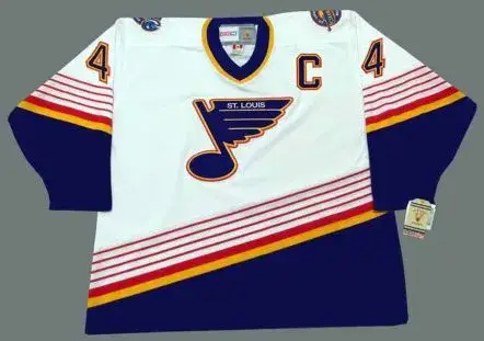 CHRIS PRONGER St. Louis Blues 1997 Home CCM NHL Vintage Throwback Jersey