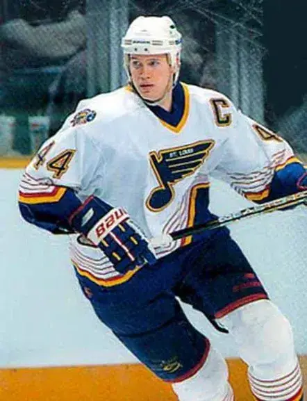 CHRIS PRONGER St. Louis Blues 1997 Home CCM NHL Vintage Throwback Jersey 