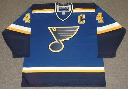 CHRIS PRONGER St. Louis Blues 2001 CCM Throwback Away NHL Hockey Jersey