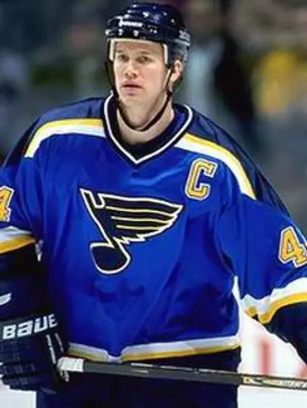 CHRIS PRONGER St. Louis Blues 2001 CCM Throwback Away NHL Hockey Jersey 