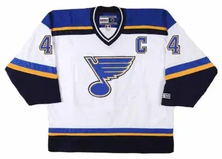 CHRIS PRONGER St. Louis Blues 2001 CCM Throwback Home NHL Hockey Jersey