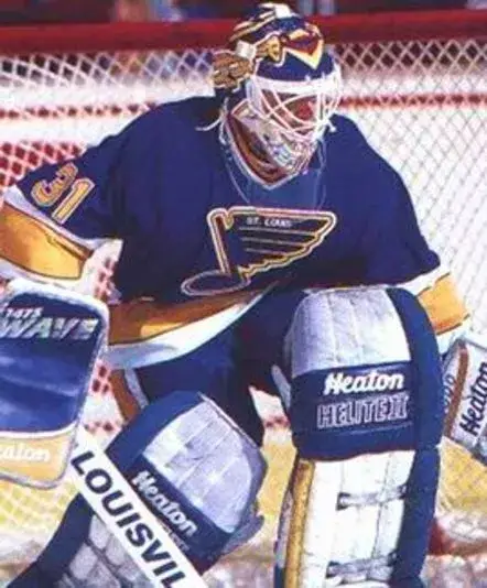 CURTIS JOSEPH St. Louis Blues 1991 CCM Vintage Throwback NHL Hockey Jersey 