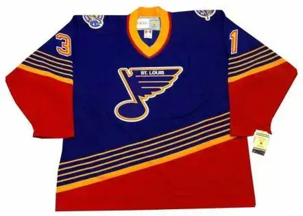 CURTIS JOSEPH St. Louis Blues 1994 Away CCM NHL Vintage Throwback Jersey
