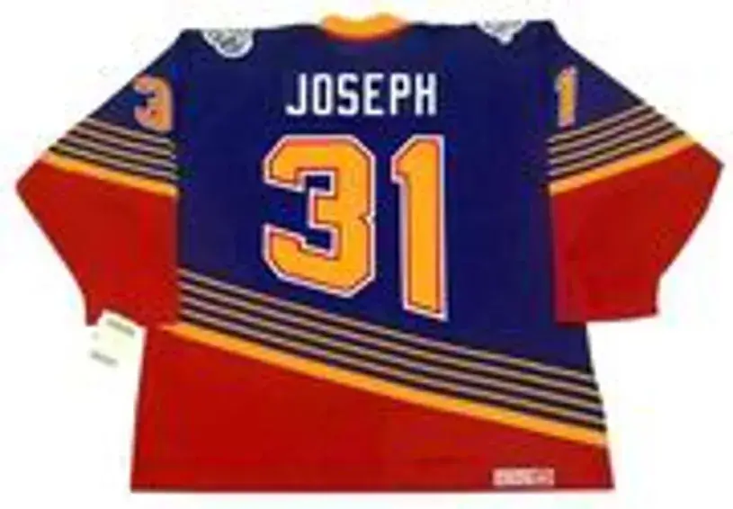 CURTIS JOSEPH St. Louis Blues 1994 Away CCM NHL Vintage Throwback Jersey 