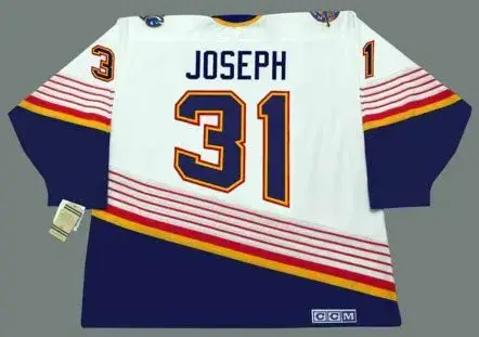 CURTIS JOSEPH St. Louis Blues 1994 Home CCM NHL Vintage Throwback Jersey 