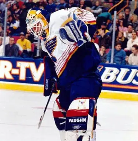 CURTIS JOSEPH St. Louis Blues 1994 Home CCM NHL Vintage Throwback Jersey 