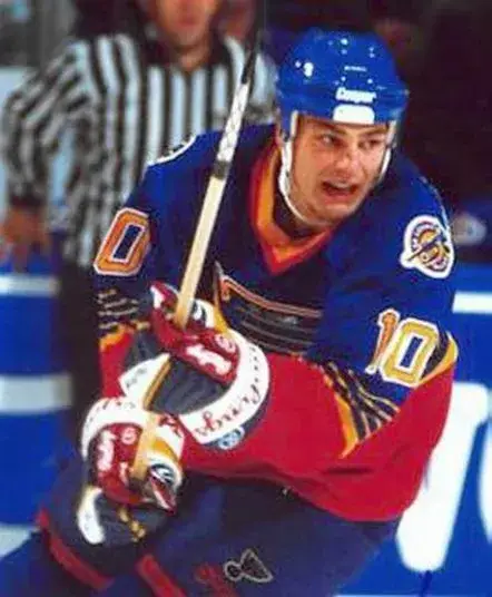 DALE HAWERCHUK St. Louis Blues 1996 Away CCM NHL Vintage Throwback Jersey 